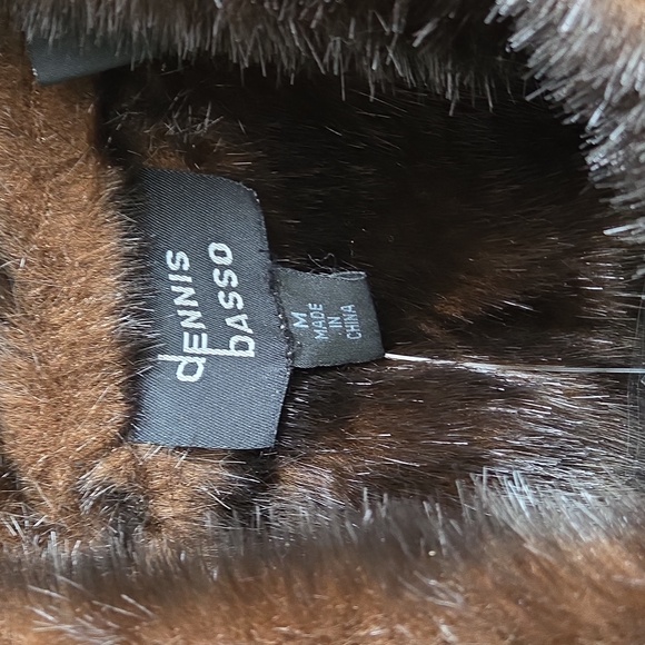 NWT Vintage Dennis Basso Sz M Faux Fur Lined Jean Jacket - Picture 2 of 11